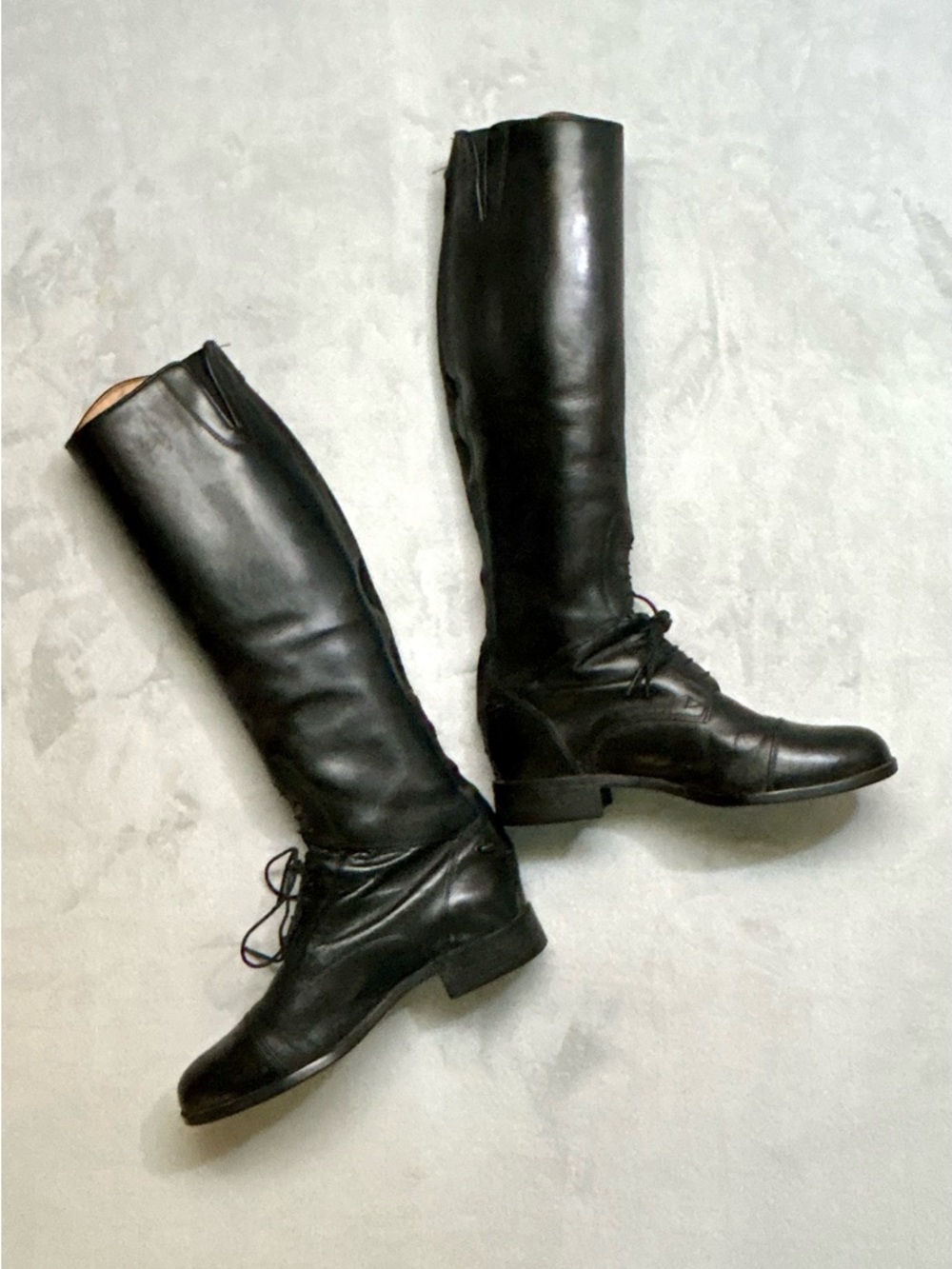Ariat Heritage Contour Field Zip Tall Riding Boot Women 6.5 Slim Black Leather - Picture 3 of 13
